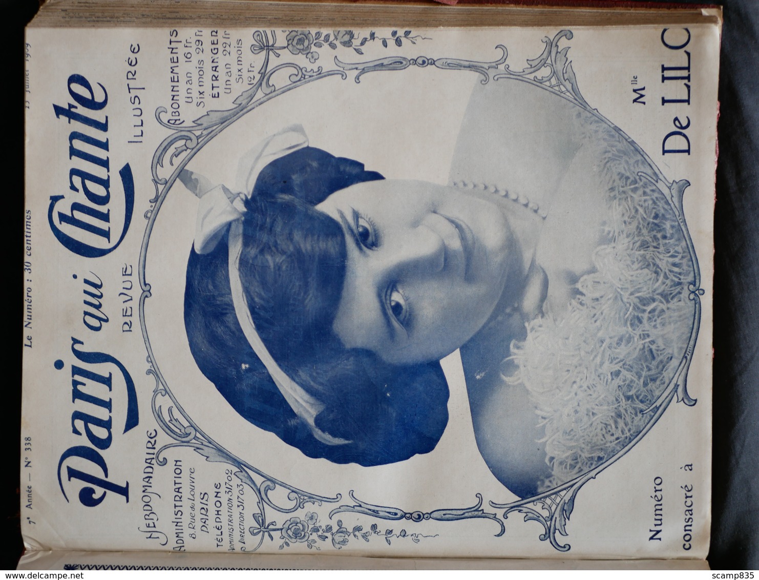 Paris qui chante . année 1909 reliée.