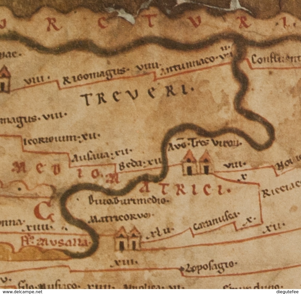 FAKSIMILE RÖMERSTRASSEN TABULA PEUTINGERIANA BLATT 3 RHEINL. CODEX VINDOBONENSIS - Geographical Maps