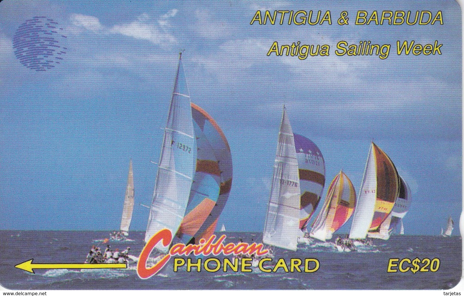 TARJETA DE ANTIGUA & BARBUDA DE UNOS VELEROS - 13 CATB - Antigua Y Barbuda