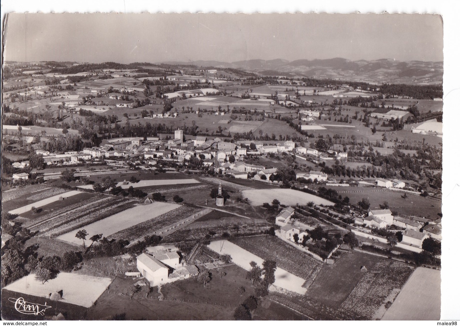 HAUTE -  RIVOIRE ,,,,VUE  PANORAMIQUE  AERIENNE,,,,,,VOYAGE  1955,,,,, - Autres & Non Classés