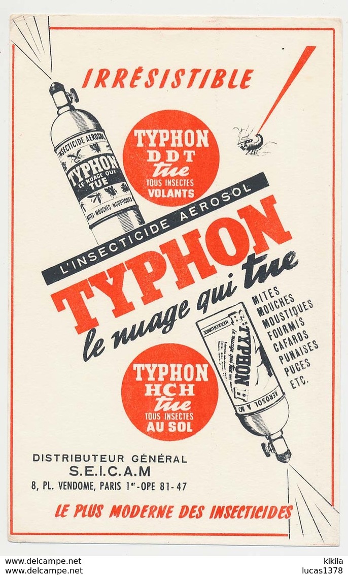 TYPHON L'INSECTICIDE AEROSOL LE NUAGE QUI TUE - Produits Ménagers