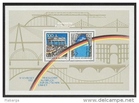 Año 1990 Muro De Berlin  MNH Yvert Hoja 21 - 1981-1990