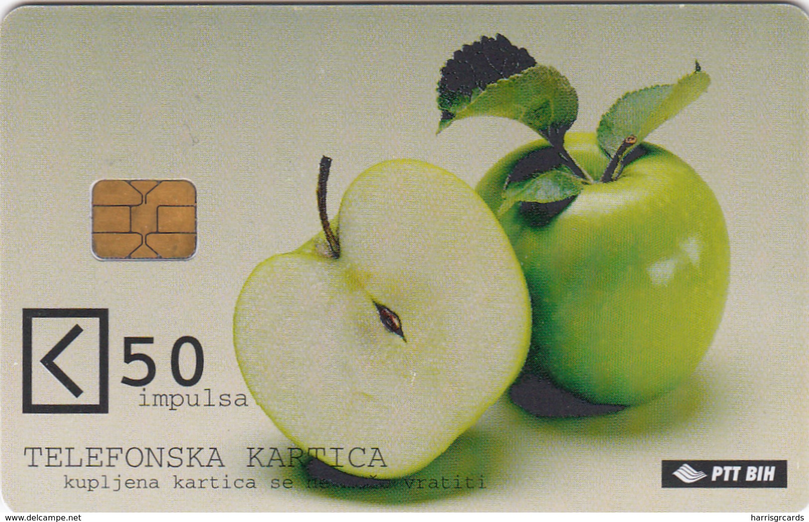 BOSNIA - PTT BIH, Apples, 50 U, Tirage 300,000, Used - Bosnien