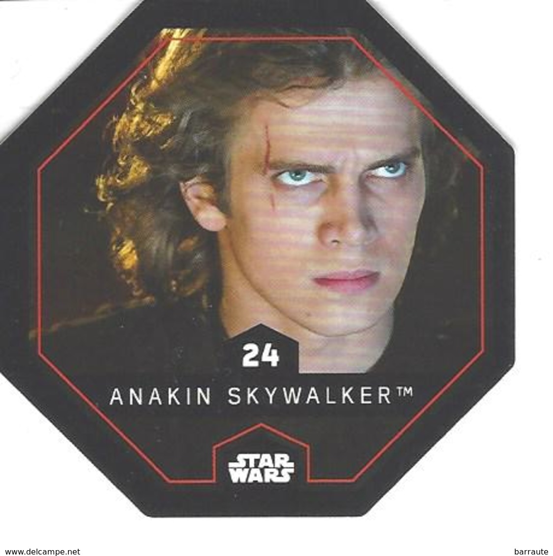 JETON LECLERC STAR WARS   N° 24 ANAKIN SKYWALKER - Power Of The Force