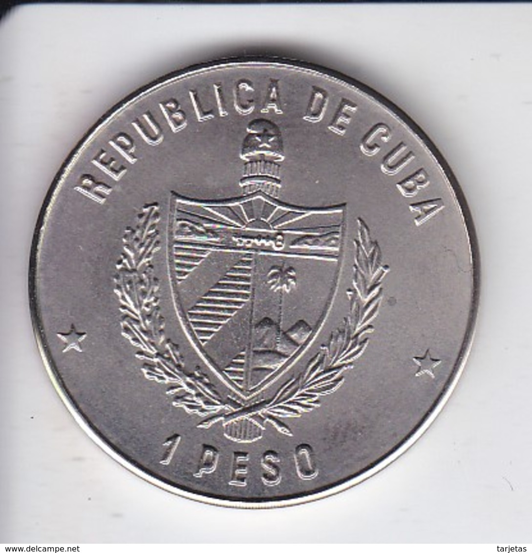 MONEDA DE CUBA DE 1 PESO DEL AÑO 1982 DE DON QUIJOTE DE LA MANCHA (COIN) - Cuba