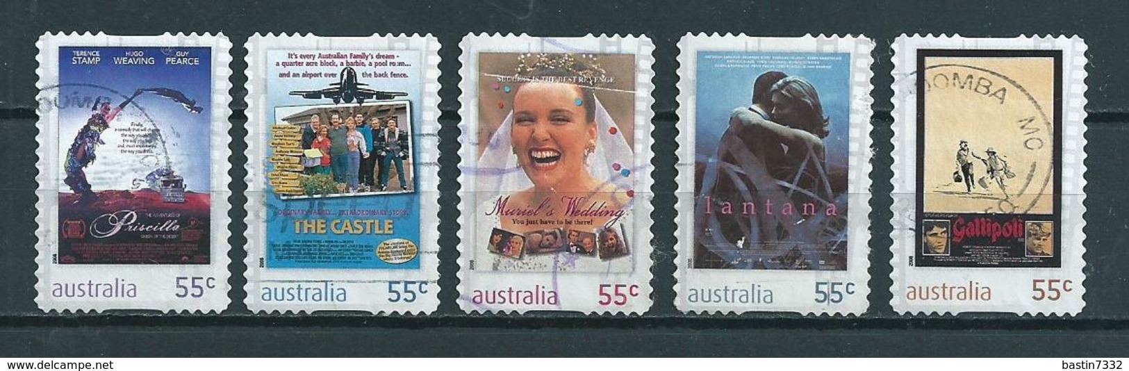 2008 Australia Complete Set Film Posters,self-adhesive  Used/gebruikt/oblitere - Used Stamps