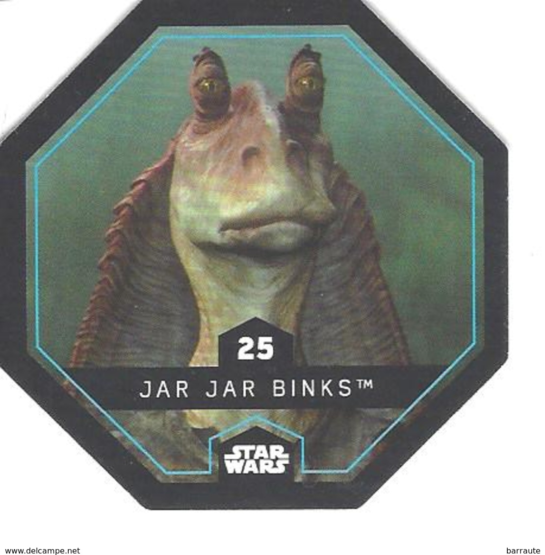 JETON LECLERC STAR WARS   N° 25 JAR JAR BINKS - Power Of The Force