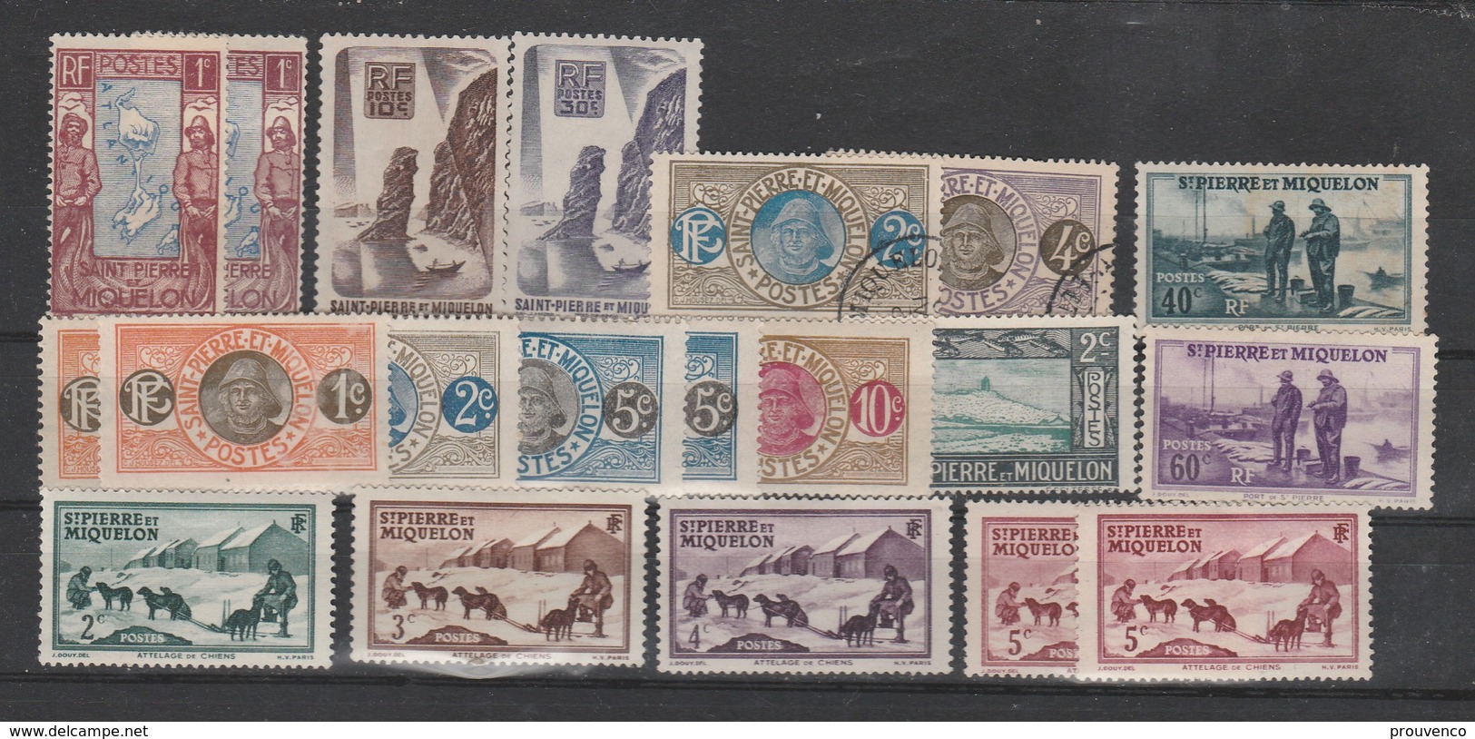 SPM  ST PIERRE ET MIQUELON  LOT NEUFS *  ET OBLIT. - Collections, Lots & Series