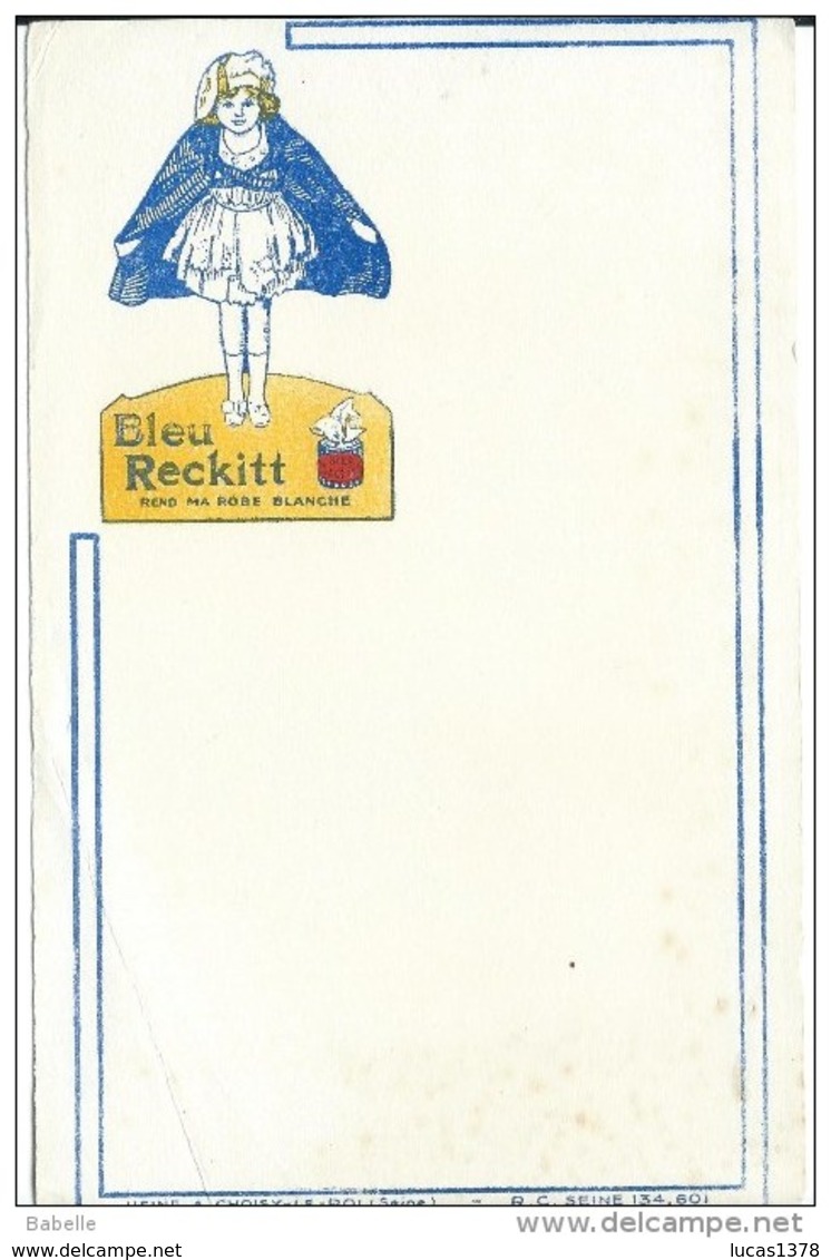 BLEU RECKITT - Pulizia