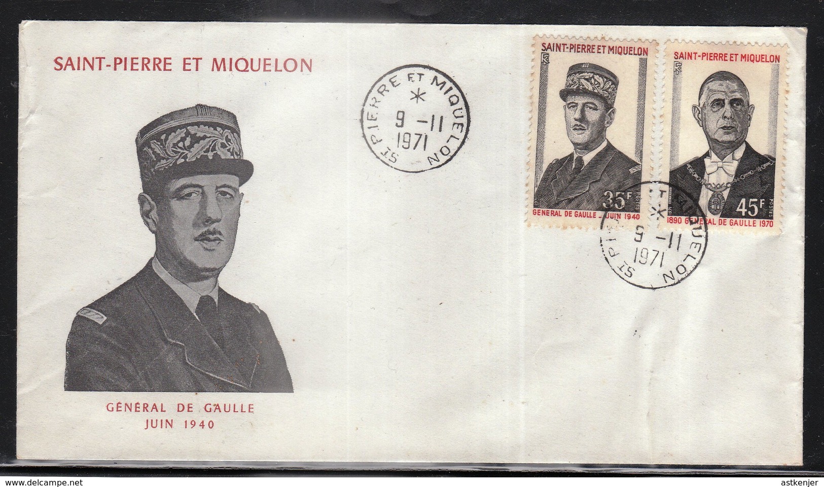 SAINT PIERRE ET MIQUELON (SPM) - FDC De 1971 N° 419 à 420 (rare) - FDC