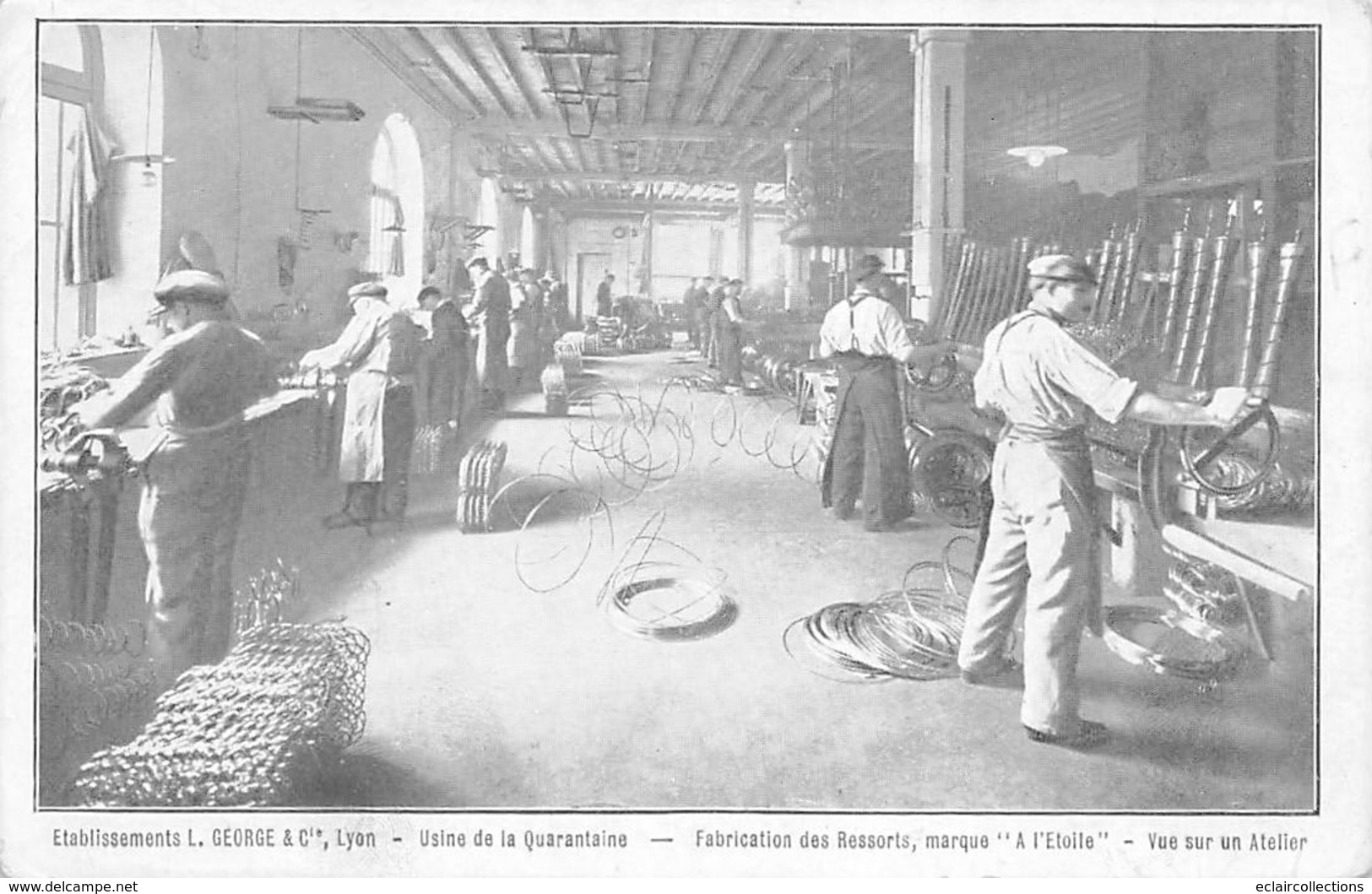 Théme:  Métier.Commerce. Droguerie.Quincaillerie. Lyon 69 Fabrication De Ressorts  A L'Etoile  (voir Scan) - Autres & Non Classés