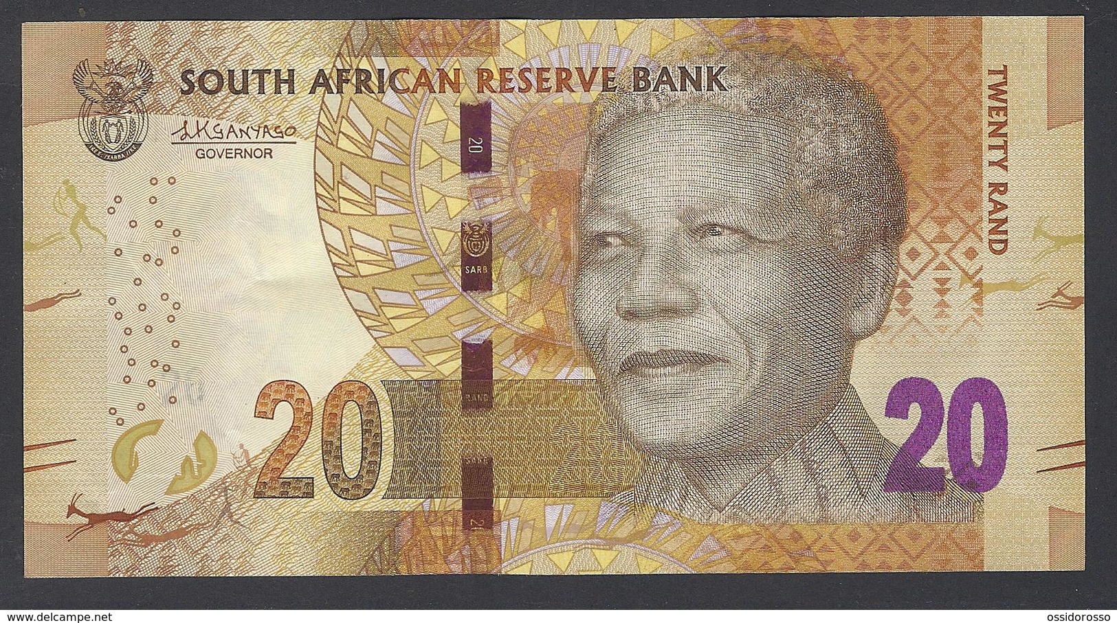 2015 - 20 Rand - TWENTY RAND -  Signature: Lesetja Kganyago - UNC - Sudafrica