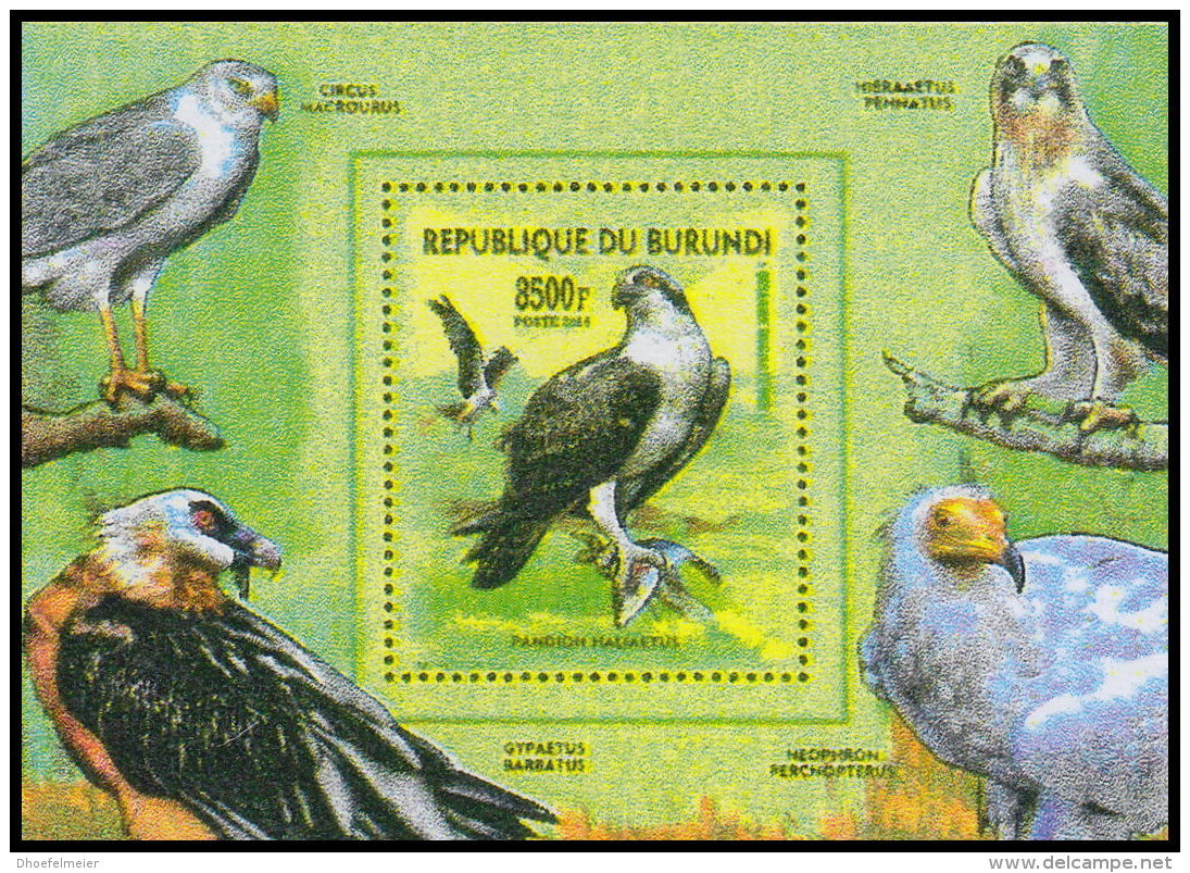 BURUNDI 2016 MNH** Birds Of Prey Rapaces S/S - OFFICIAL ISSUE - DH1819 - Adler & Greifvögel