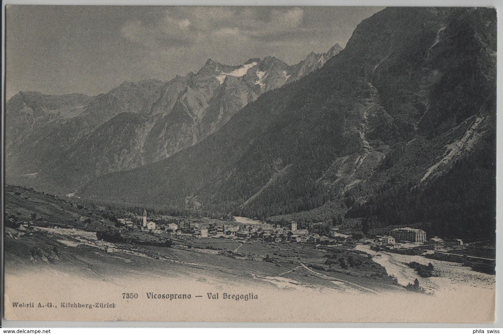 Vicosoprano (Val Bregaglia) Generalansicht - Photo: Wehrli - Bregaglia