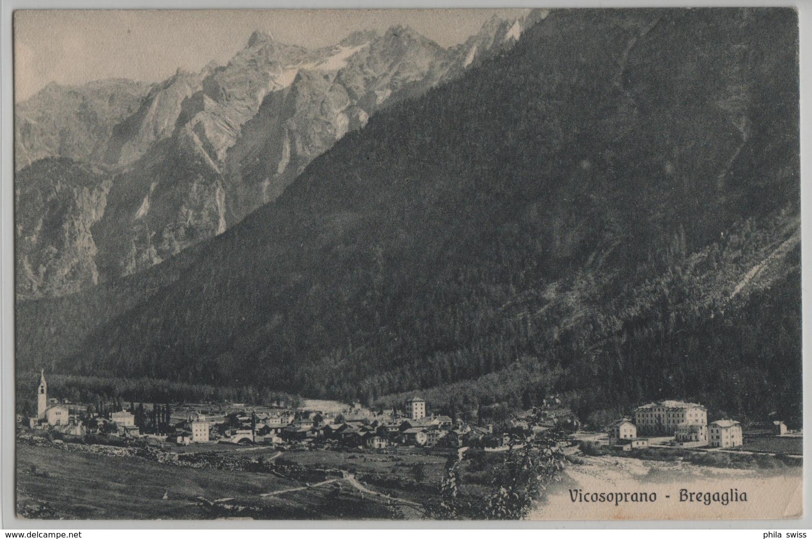 Vicosoprano (Val Bregaglia) Generalansicht - Photo: Carl Künzli - Bregaglia