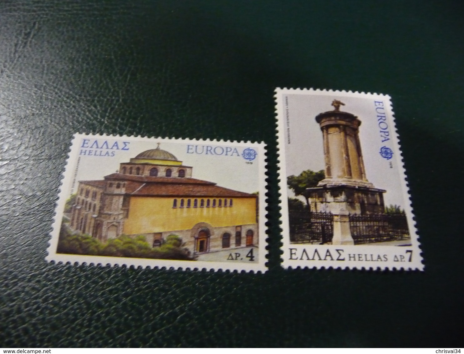 TIMBRES   GRECE     EUROPA   1978    N  1286 / 1287   COTE  2,00  EUROS      NEUFS  LUXE** - 1978