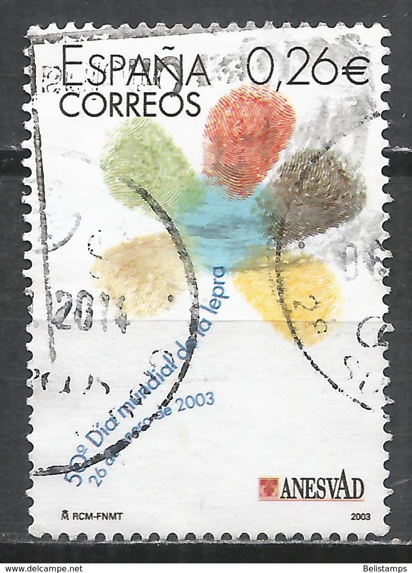 Spain 2003. Scott #3199 (U) World Leprosy Day, 50th Anniv. ** Complete Issue - Oblitérés