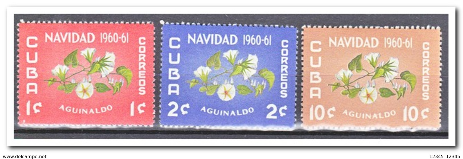 Cuba 1960, Postfris MNH, Flowers, Christmas - Ongebruikt