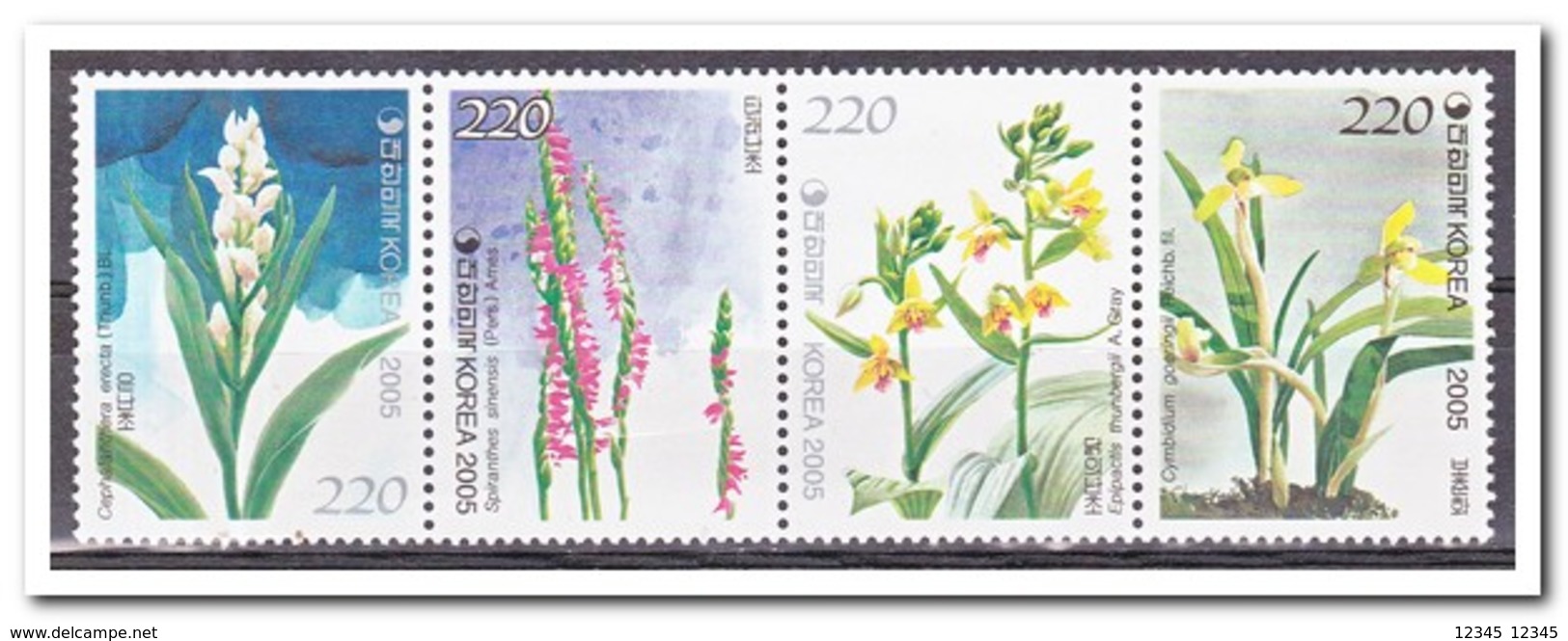 Zuid Korea 2005, Postfris MNH, Flowers, Orchids - Korea (Zuid)