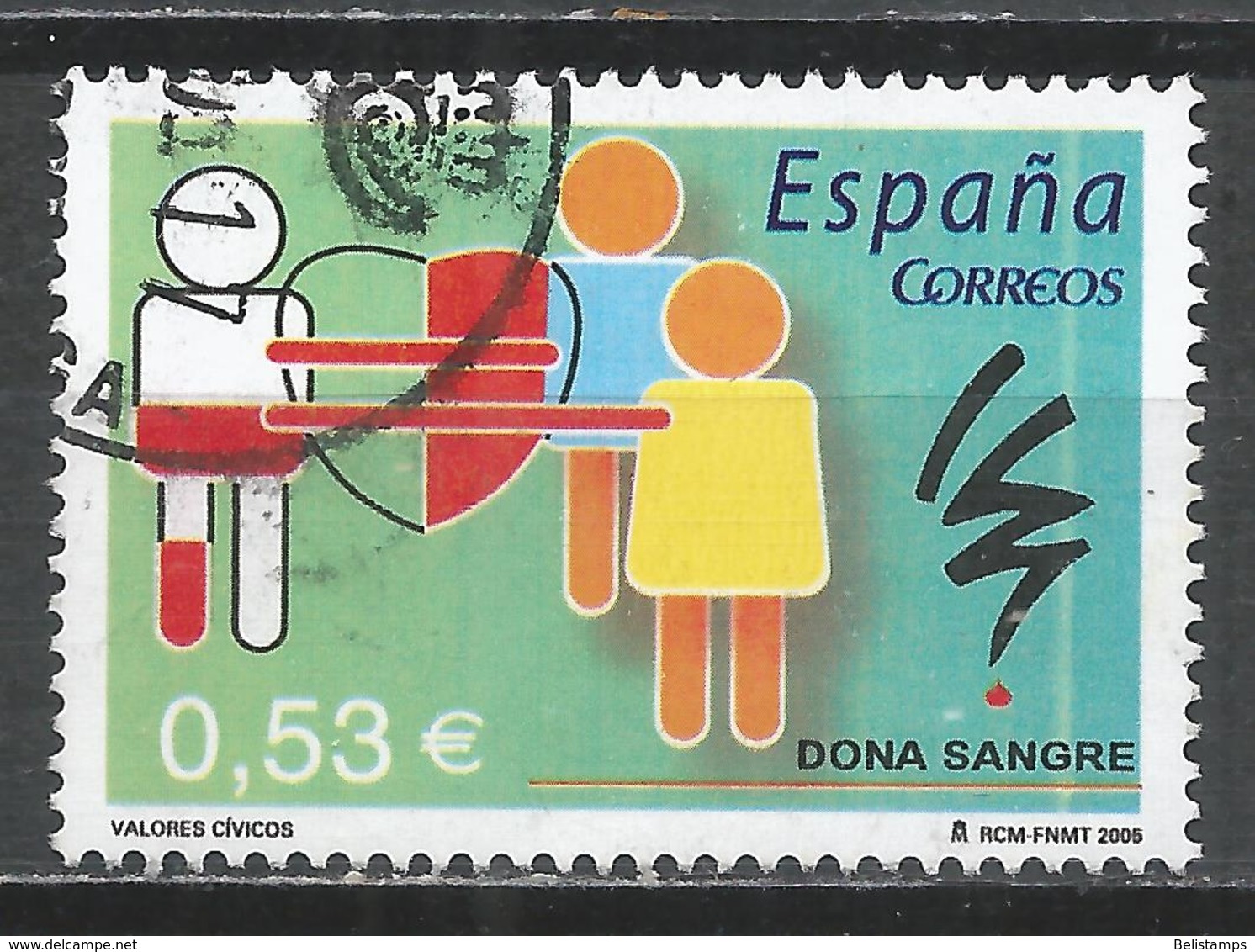 Spain 2005. Scott #3346 (U) Blood Donation - Oblitérés