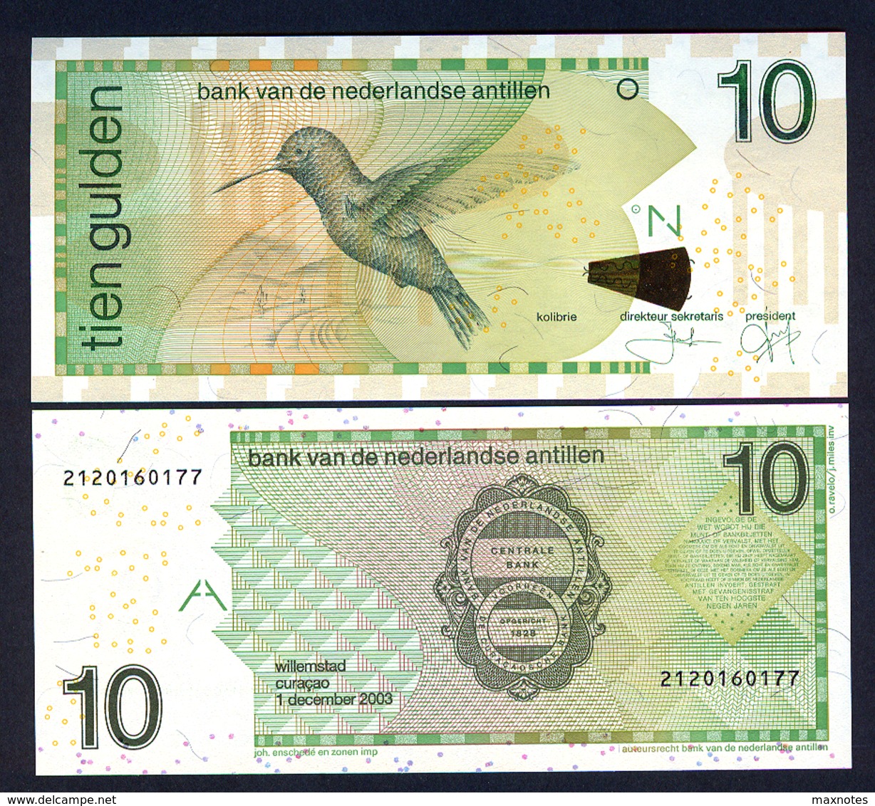 ANTILLE OLANDESI (Netherlands Antilles) : 10 Gulden 2003 - P28c - UNC - Other - America