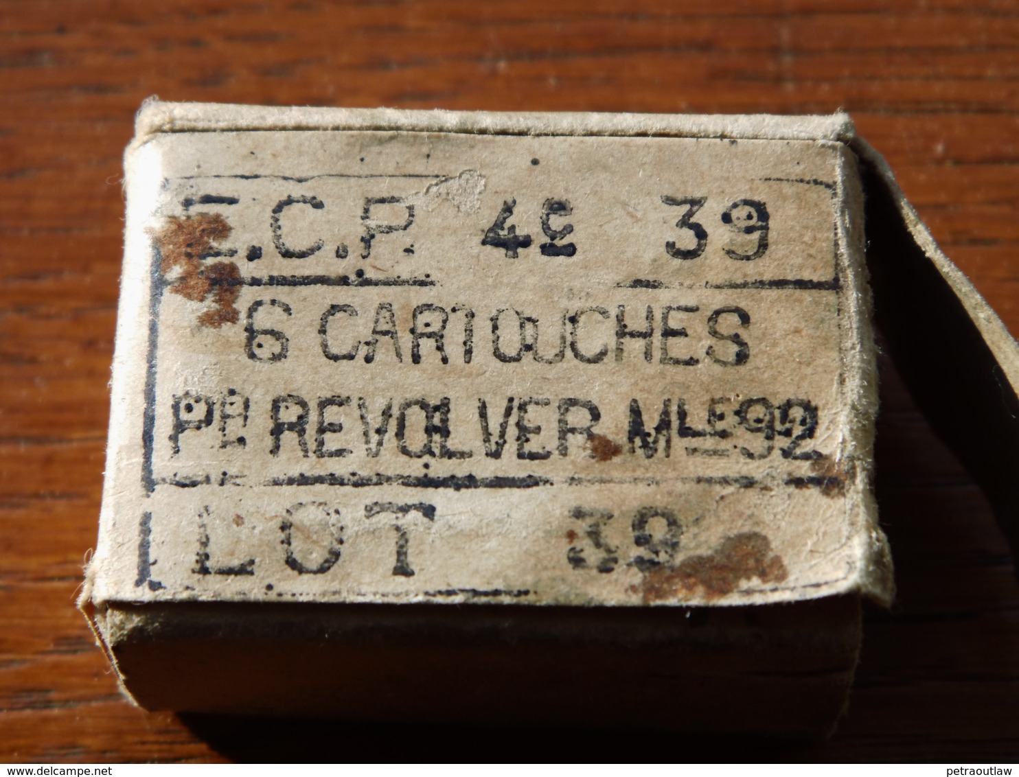 Boite De Cartouches 8mm Pour Révolver Francais WW1 (neurtalisées) - 1914-18