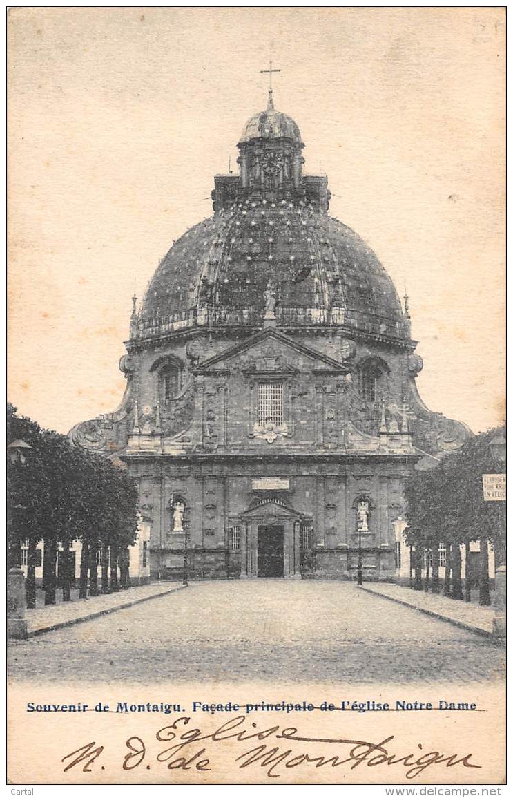 Souvenir De MONTAIGU - Façade Principale De L'église Notre-Dame - Scherpenheuvel-Zichem