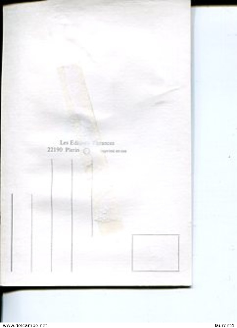(M+S 155) France - Carte Brodée - Card With Embrodery In Fabric (femme) - Other & Unclassified