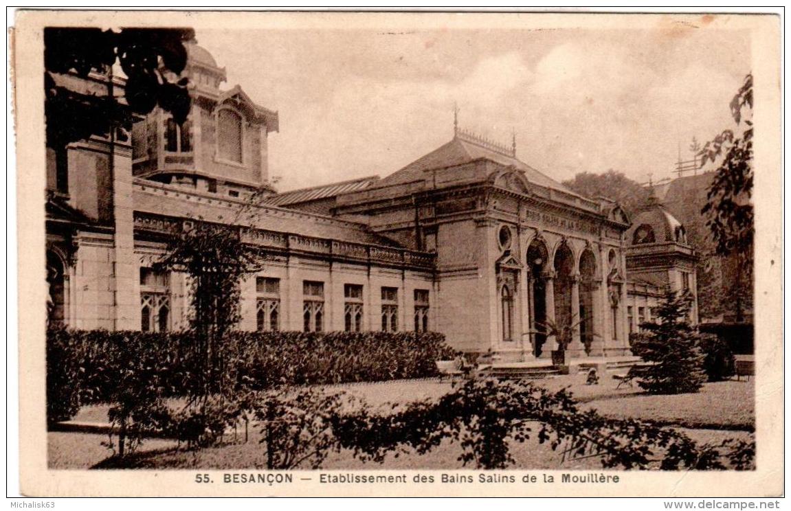 6AY 919. BESANCON - ETABLISSEMENT DES BAINS SALINS DE LA MOUILLERE - Besancon