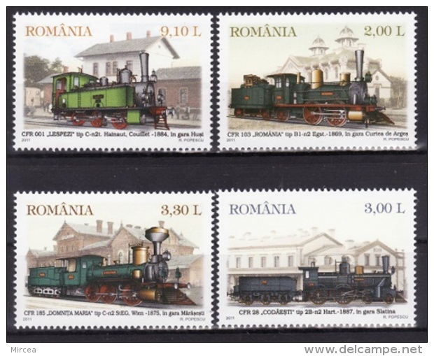 Roumanie 2011 - Trains 4v. Neuifs** - Unused Stamps