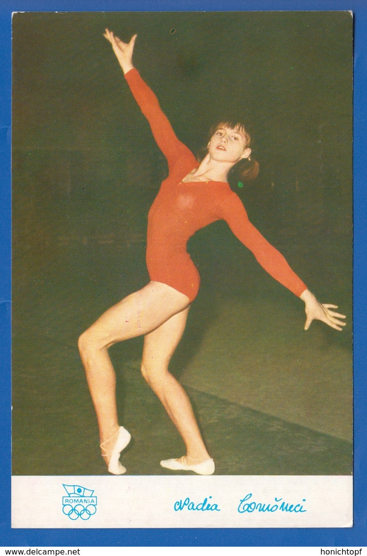 Rumänien; Maximumcarte 01860; Nadia Comaneci; 1976 - Maximumkarten (MC)