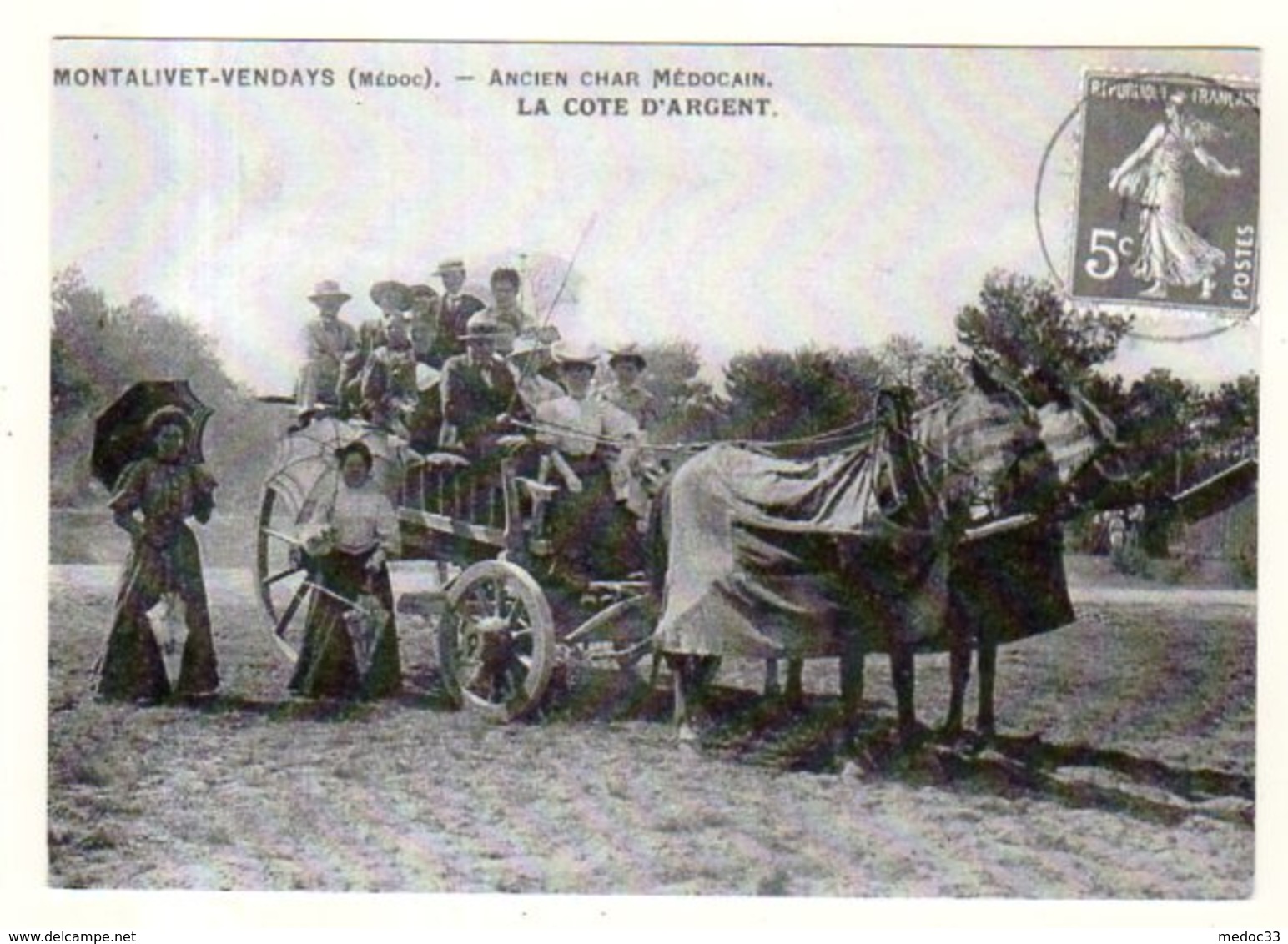 Dept 33,Gironde,Cpm Montalivet Les Bains,Ancien Char Médocain - Autres & Non Classés