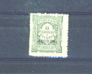 AZORES -  1922 Postage Due 8c MM (heavy Hinge) - Azores