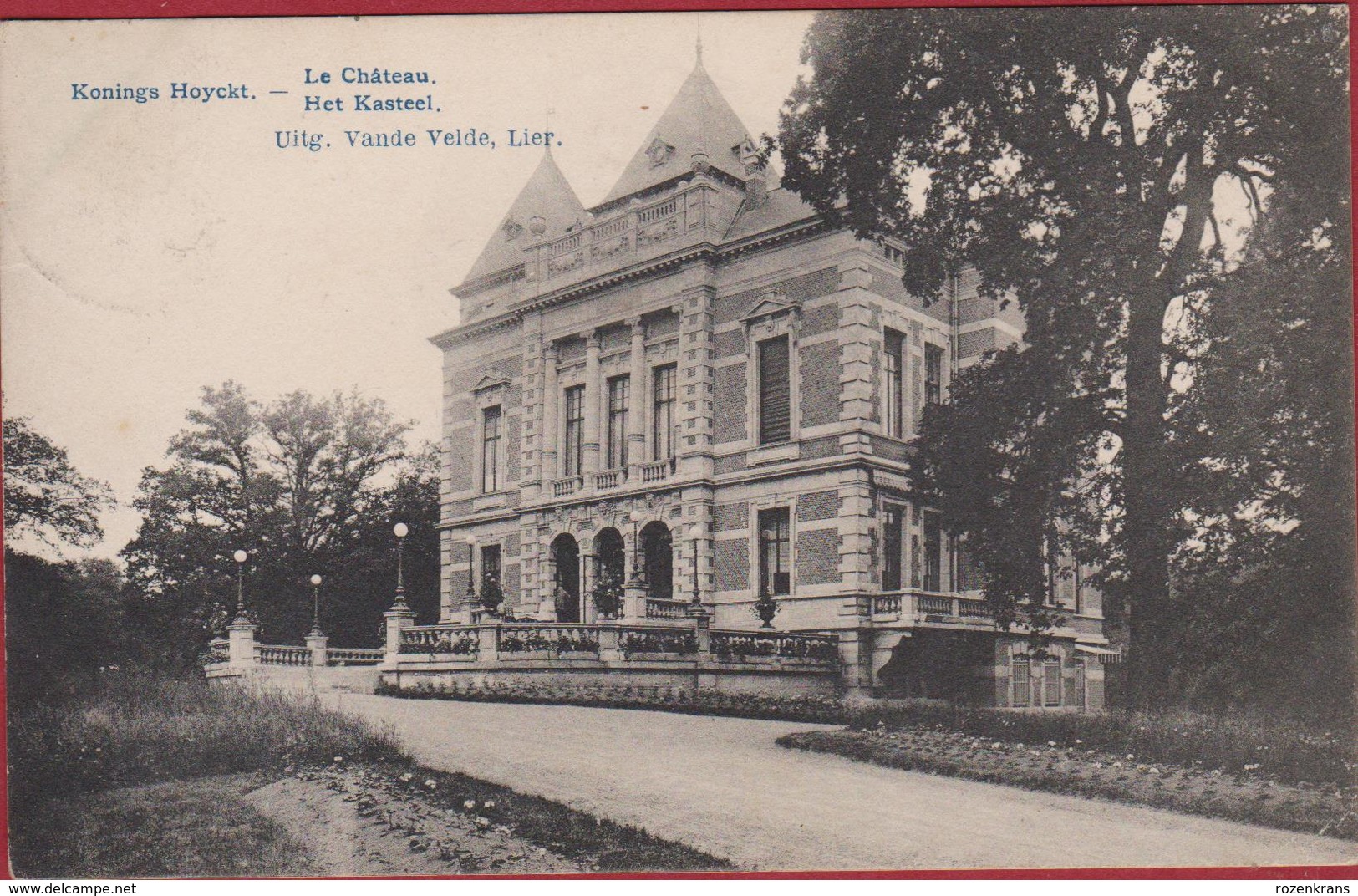 Konings Hoyckt Koningshooikt Lier Le Chateau Het Kasteel ZELDZAAM Geanimeerd TOPKAART 1912 - Lier