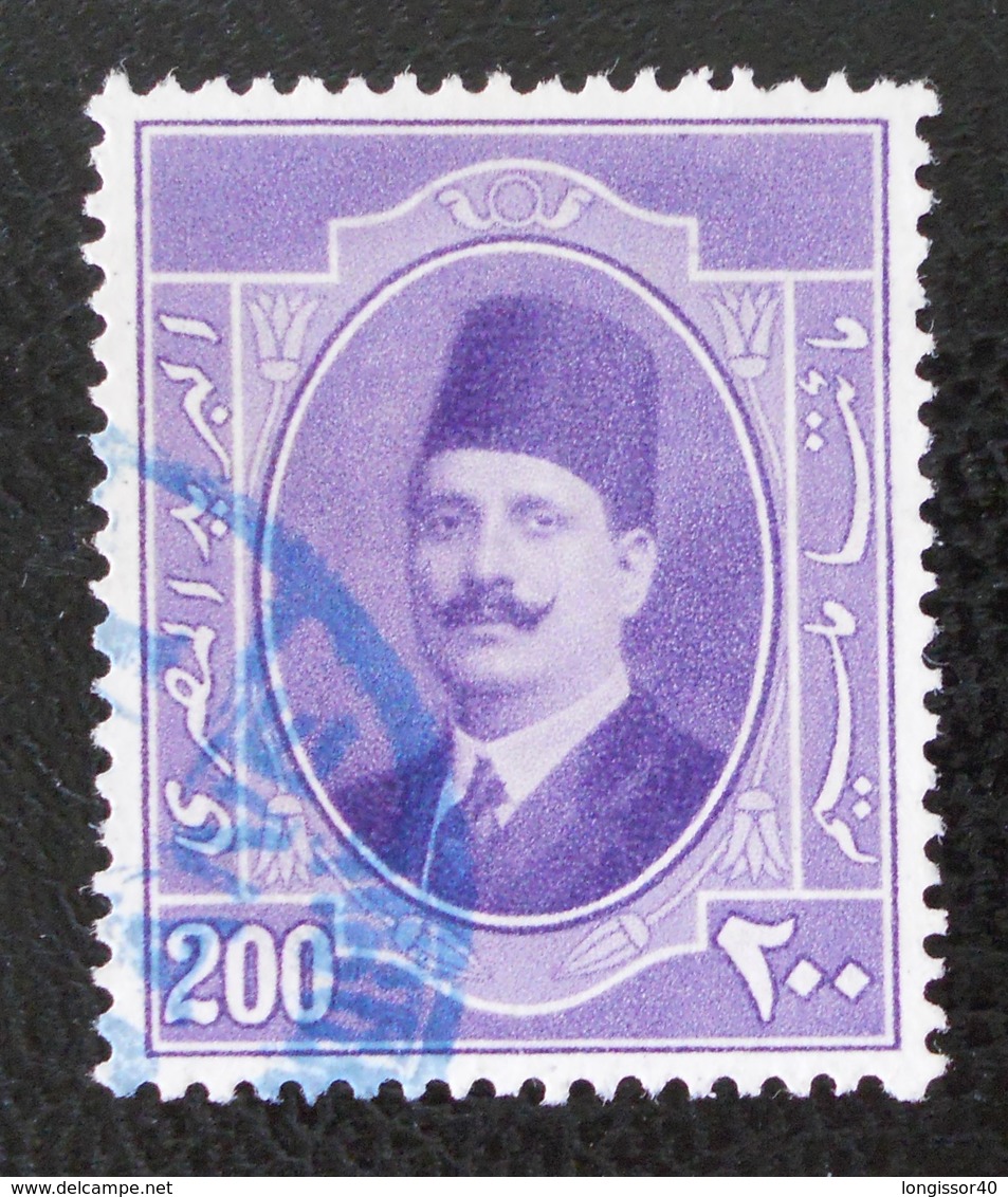 ROYAUME - ROI FOUAD 1ER 1923/24 - OBLITERE - YT 92 - MI 92 - OBLITERATION BLEUE - RARE !! - Used Stamps