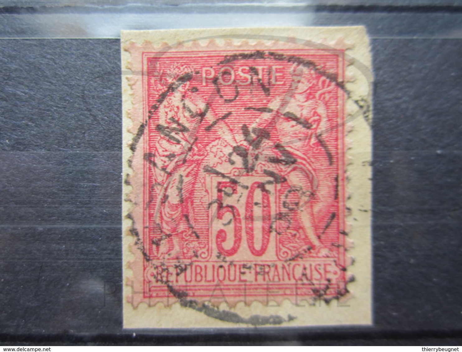 VEND BEAU TIMBRE DE FRANCE N° 98 , CACHET " BESANCON " !!! - 1876-1898 Sage (Type II)