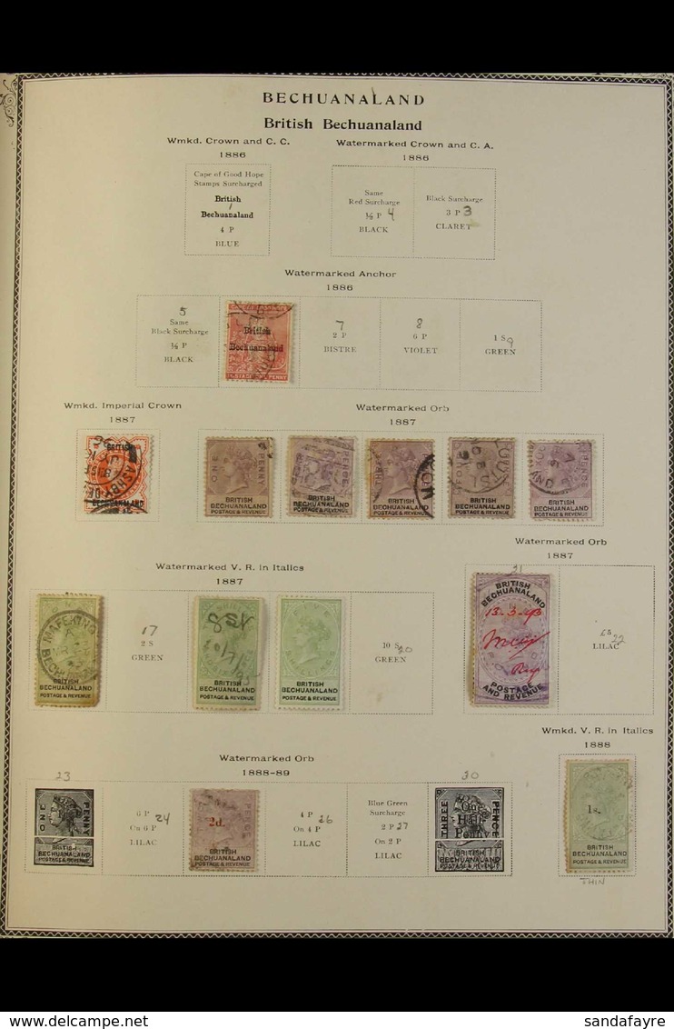 BRITISH AFRICA USED COLLECTION - MANY STRONG COUNTRY RANGES - We See Bechuanaland - Cat.£460+ Incl. 1913-24 Most Values  - Other & Unclassified