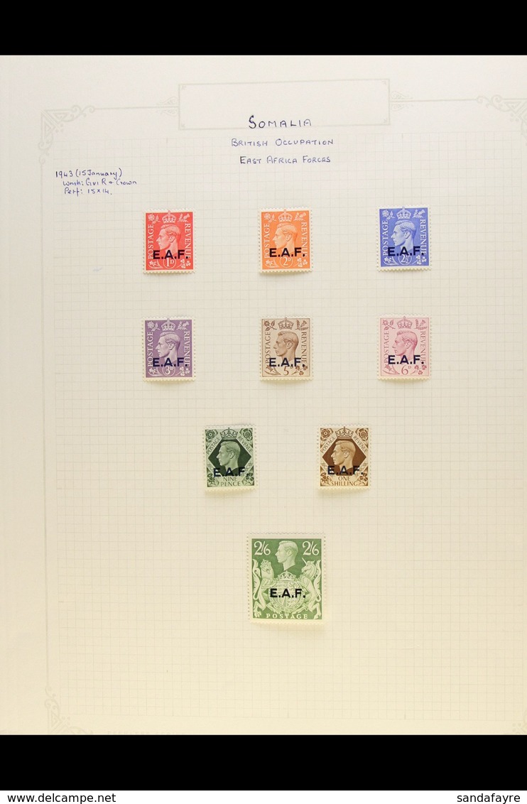 SOMALIA 1943-50 COMPLETE Fine Mint Collection, SG S1/31, Fine Mint. (31 Stamps) For More Images, Please Visit Http://www - Italienisch Ost-Afrika