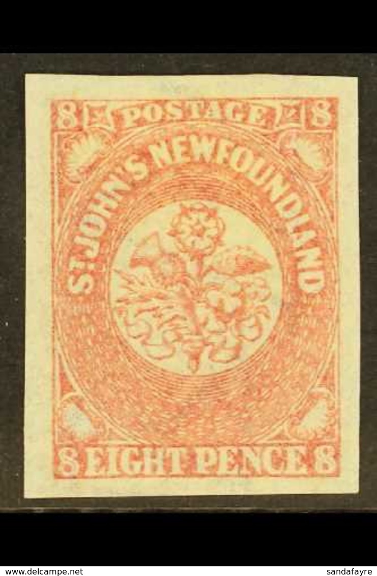 1862 8d Rose Lake, SG 22, Very Fine Mint With Good Margins All Round. For More Images, Please Visit Http://www.sandafayr - Sonstige & Ohne Zuordnung
