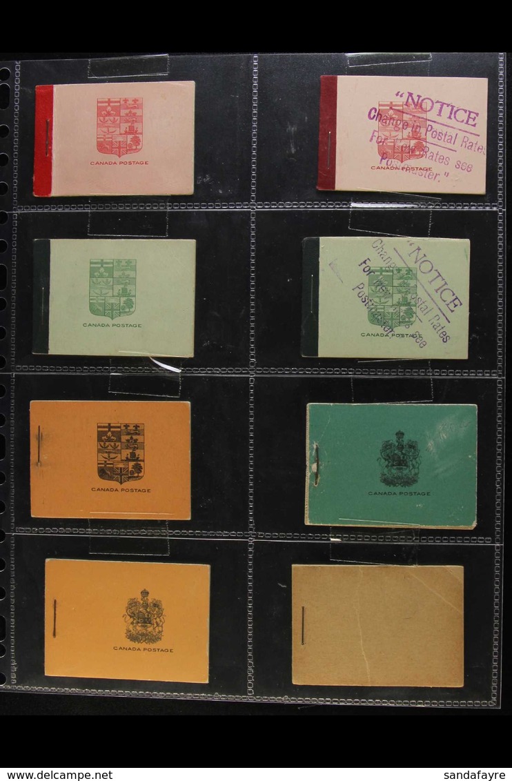 1912-1935 KGV BOOKLET COLLECTION A Seldom Seen Collection Of KGV Complete Booklets Presented In Sleeved Pages. Condition - Other & Unclassified