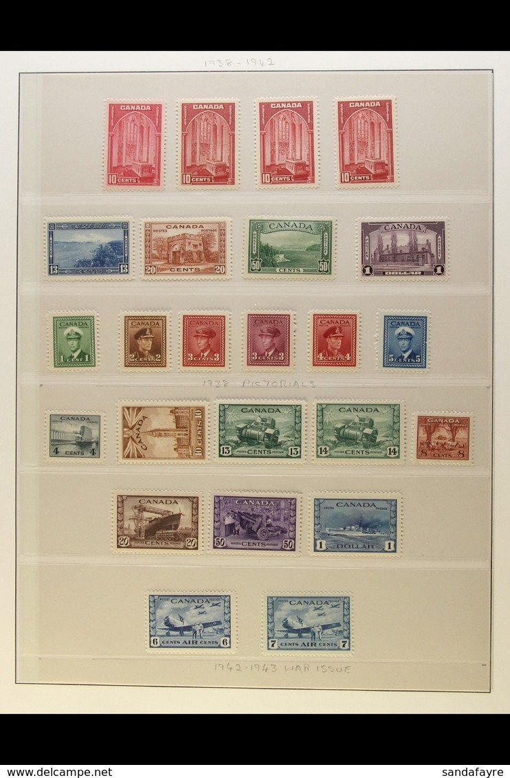 1937-52 ATTRACTIVE MINT COLLECTION Includes 1937-38 Definitive Set Complete With Air And Coil Set (plus Additional Coil  - Other & Unclassified
