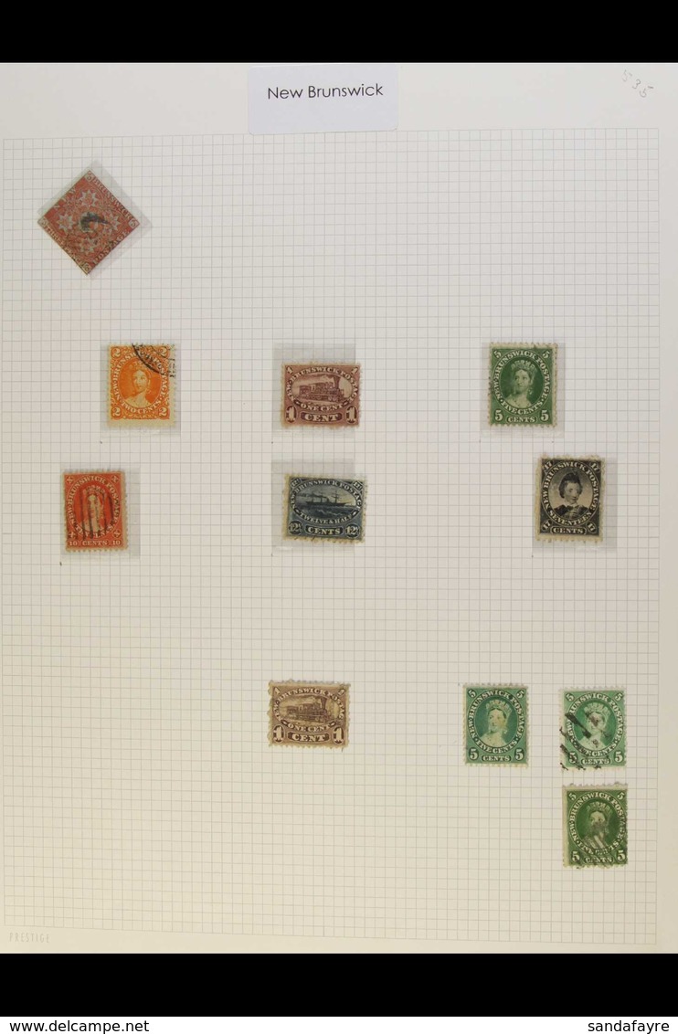 CANADIAN PROVINCES Small Mint And Used Collection With Many Better Stamps Including British Columbia 2½d Deep Reddish Ro - Otros & Sin Clasificación