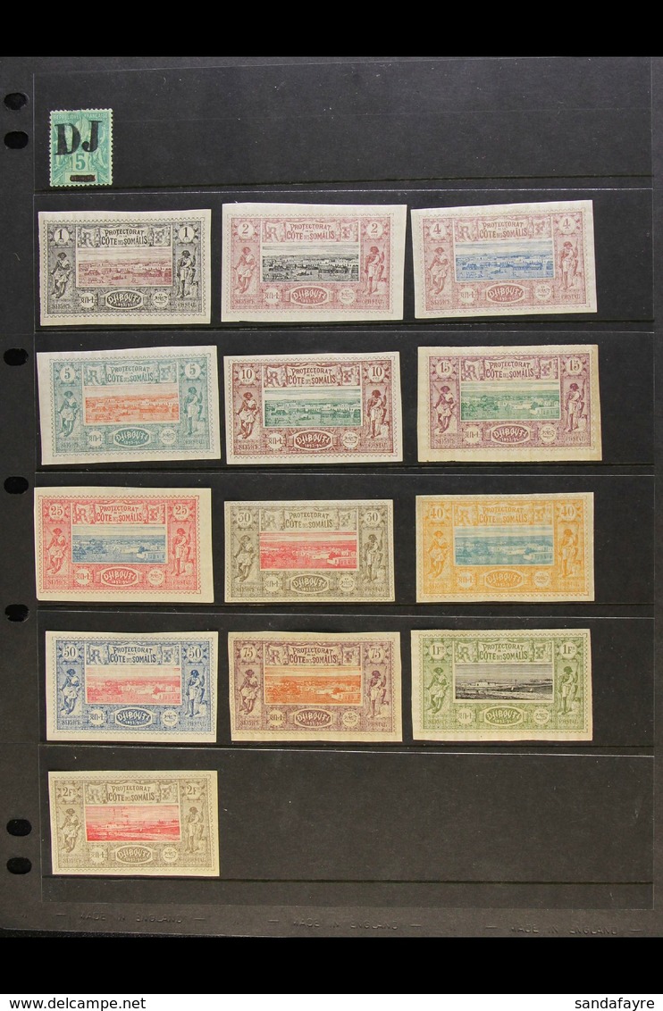 FRENCH SOMALI COAST 1894-1903 All Different Mint Collection Which Includes 1894 5c With "DJ" Overprint (this With Thin), - Sonstige & Ohne Zuordnung