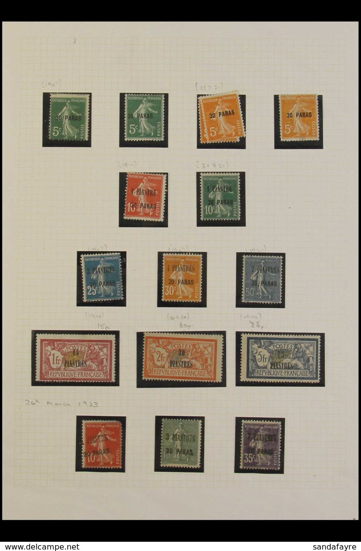 POST OFFICE IN CONSTANTINOPLE 1921-23 Mint And Used Collection On Pages. Comprises 1921-22 Complete Set Mint, Plus All V - Sonstige & Ohne Zuordnung