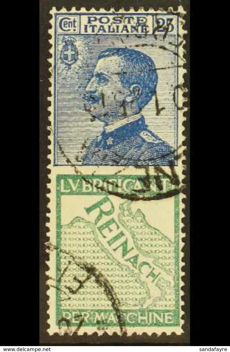 1924-5 ADVERT STAMPS 25c Blue With "Reinach" Advert In Green, Sassone 7, Fine Used. For More Images, Please Visit Http:/ - Ohne Zuordnung