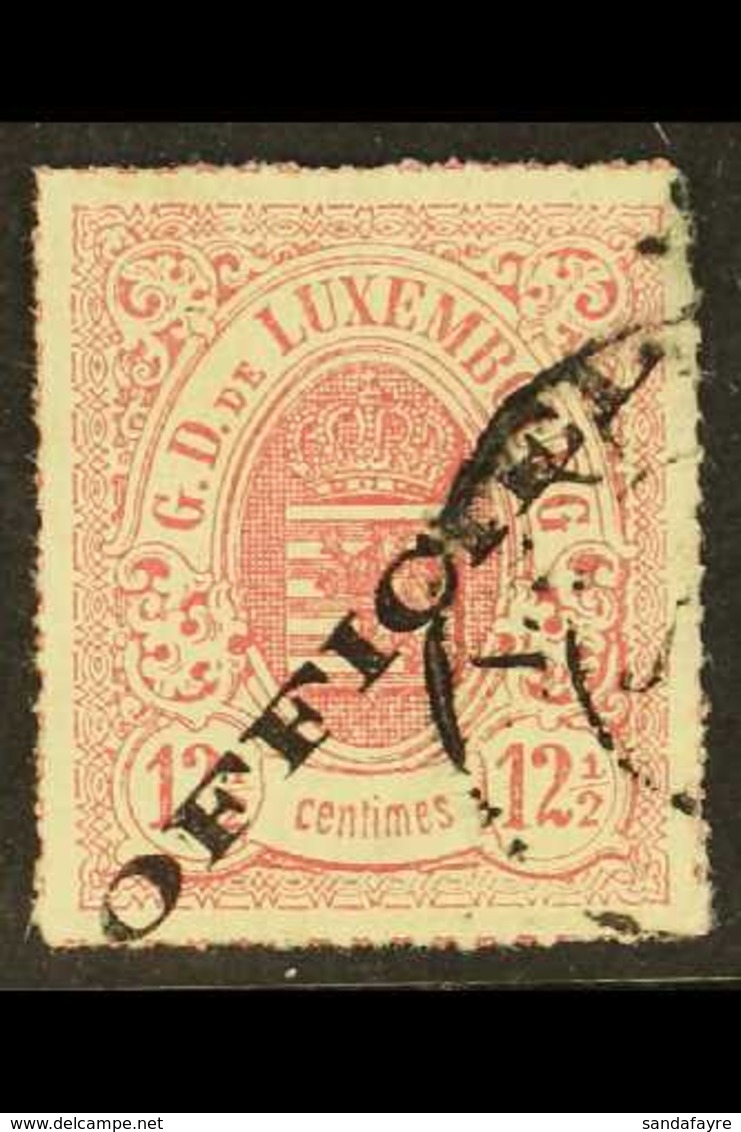 OFFICIAL 1875-80 12½c Rose, Rouletted In Colour, With Type O7 Overprint Reading Diagonally Upwards, SG O82 Or Michel 4 I - Other & Unclassified