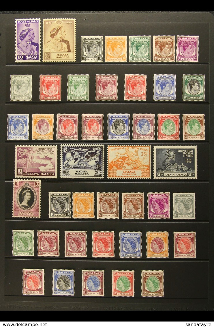 MALACCA 1948-70 ALL DIFFERENT Mint Collection, Inc 1948 RSW Set, 1949-52 KGVI Defin Set, 1954 QEII Defin Set With Listed - Other & Unclassified