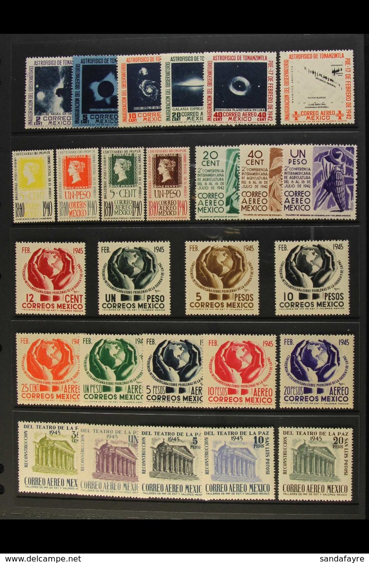 1940-1964 NEVER HINGED MINT COLLECTION An Attractive Collection, Mostly Of Air Post Issues With Sets, Multiples & Values - Mexico