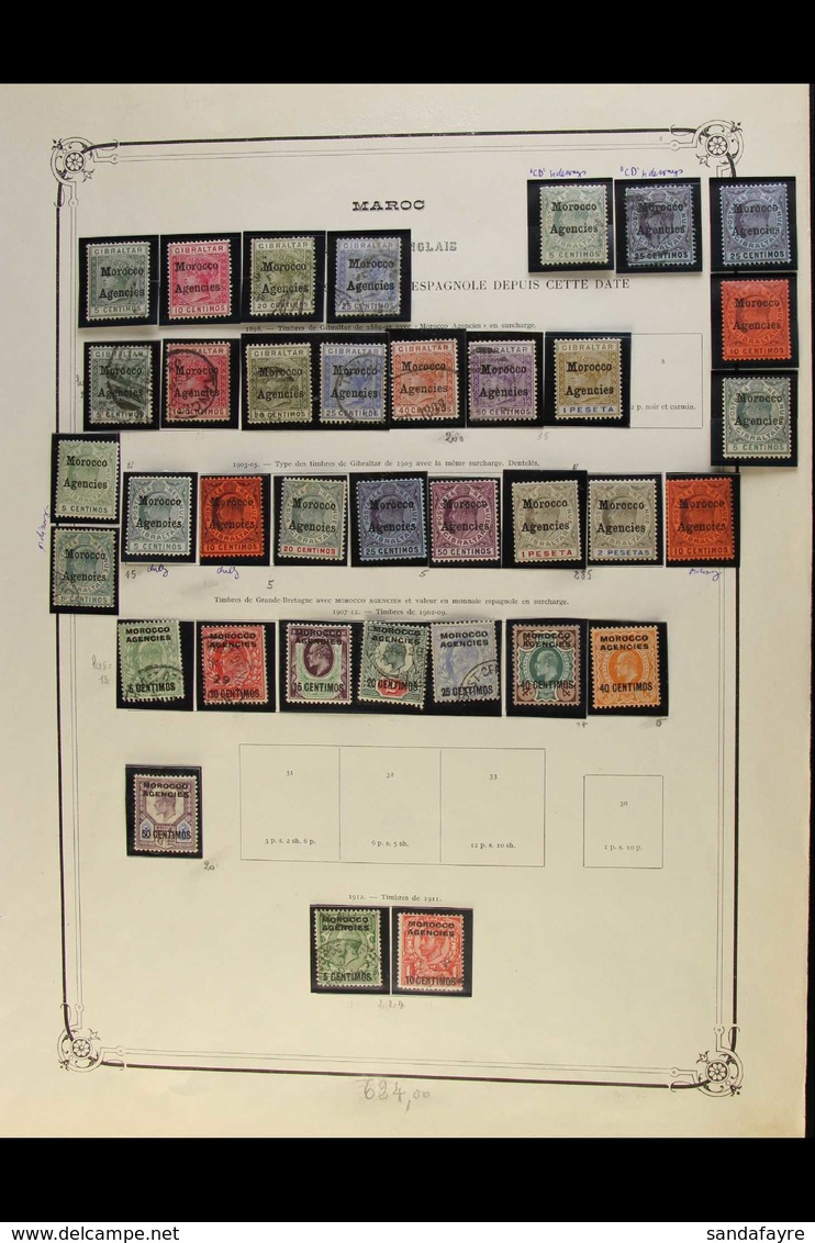 1898-1951 ATTRACTIVE COLLECTION In Hingeless Mounts On Pages, ALL DIFFERENT Mint & Used Stamps, Inc Opts On GIBRALTAR 18 - Sonstige & Ohne Zuordnung