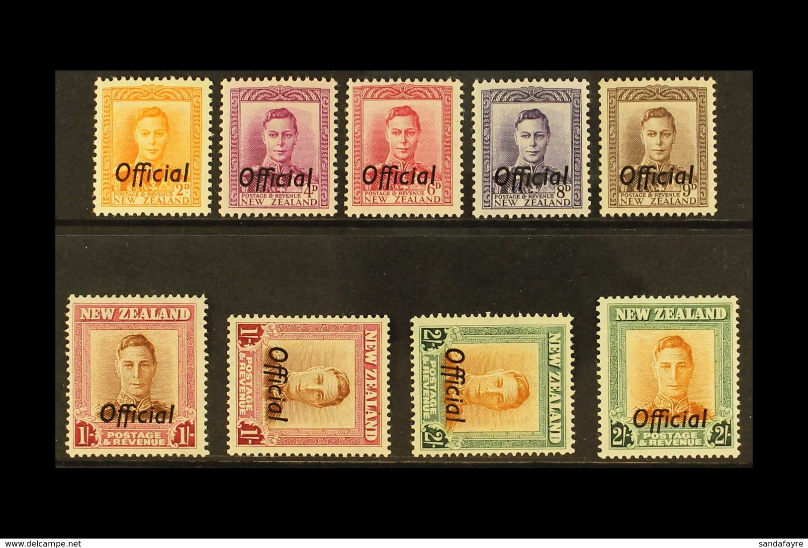 OFFICIALS 1947-51 KGVI Set Plus 1s & 2s Both Upright & Sideways Watermarks, SG O152/8, O157a, O158a, Very Fine Mint (9 S - Sonstige & Ohne Zuordnung